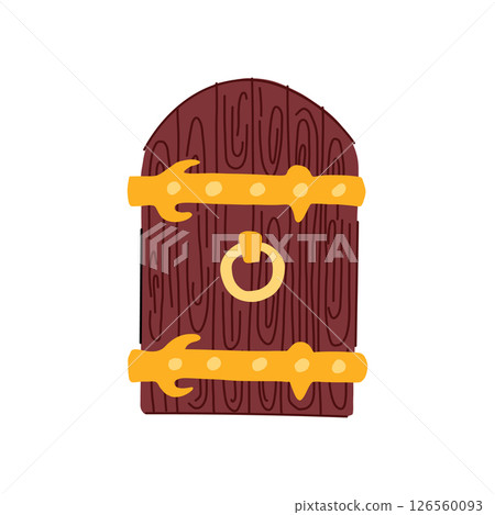 baroque ancient medieval door cartoon vector illustration baroque ancient medieval door cartoon vector illustration 126560093