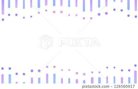 帶有藍色和紫色漸變的點和線條紋圖案的框架 帶有藍色和紫色漸變的點和線條紋圖案的框架 126560917