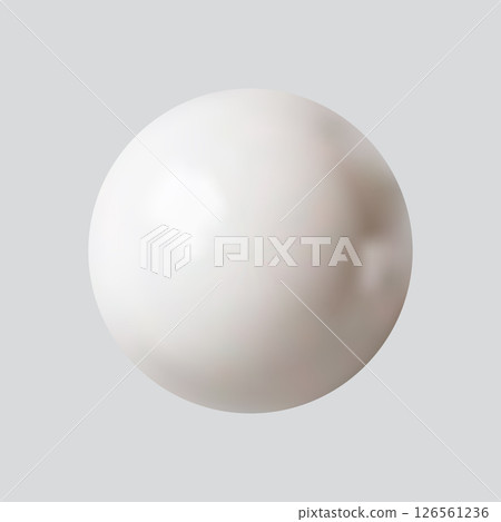 Realistic glossy glass ball.Abstract 3D light bubble with glare.Geometric abstract shape. 126561236