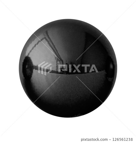 Realistic glossy glass ball.Abstract 3D light bubble with glare.Geometric abstract shape. Realistic glossy glass ball.Abstract 3D light bubble with glare.Geometric abstract shape. 126561238