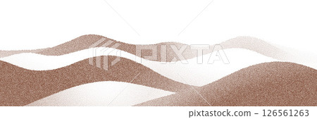 Particles of earth and dust.Brown sand texture.Top view of the cake.Chocolate and coffee powder, scattered cocoa on a light background. 126561263