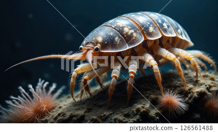 Giant Isopod Crawling: 14 Inch Deep Sea Scavenger 126561488
