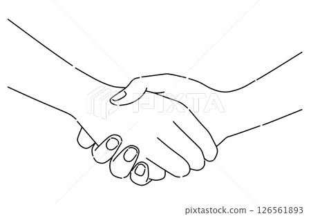 雙手緊緊握在一起握手 雙手緊緊握在一起握手 126561893
