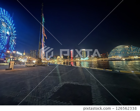 Night view of harbor Kobe Night view of harbor Kobe 126562338