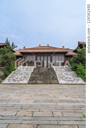 Ancient Chinese buildings under the blue sky Ancient Chinese buildings under the blue sky 126562480
