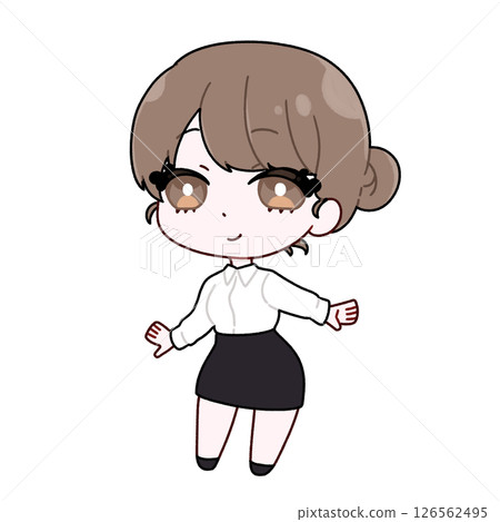 穿西裝的畸形女孩 126562495