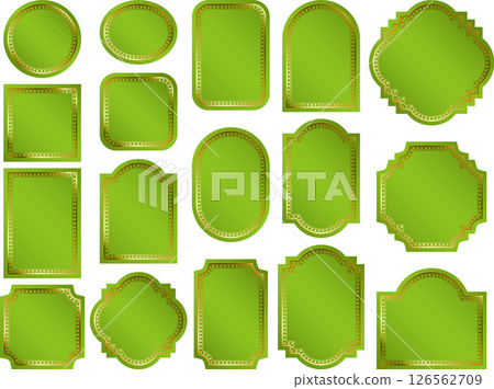Label, round wire, 4 yellow-green 126562709