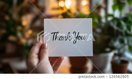 A simple card to express gratitude 126562805