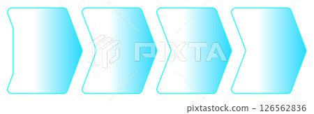 Arrow Direction Progress Light blue 126562836