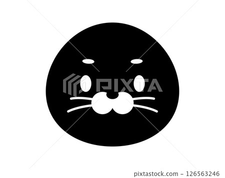 Seal icon monochrome Seal icon monochrome 126563246