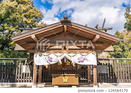 Kamimiya Tenmangu Shrine, Heiden (Kitayama Tenjin-san), the second oldest Tenmangu shrine in Japan, Tenjincho, Takatsuki City, Osaka Prefecture 126564170