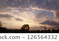夕陽西下的港灣 126564332