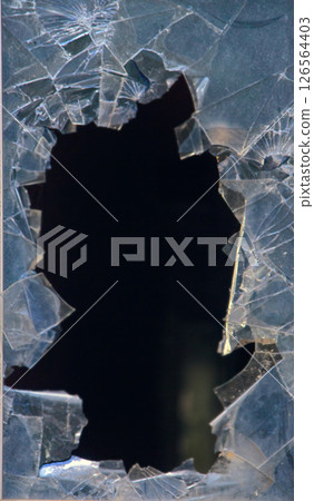 background broken window during riots. background broken window during riots. 126564403
