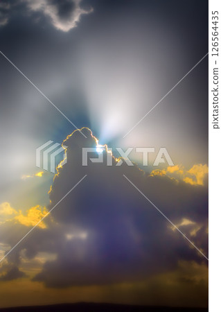 sunset sky with cloud evening time 126564435