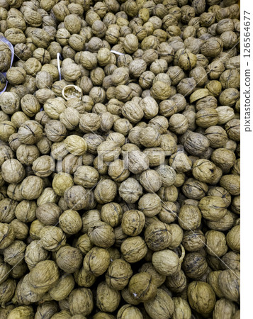 Nuts in a market 126564677