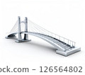 the AI Image Generator, Modern Suspension Bridge Against 126564802