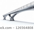 the AI Image Generator, Modern Suspension Bridge Against 126564808
