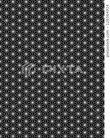 Black hemp leaf background 126564914