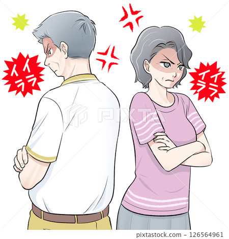 老年夫婦吵架 老年夫婦吵架 126564961