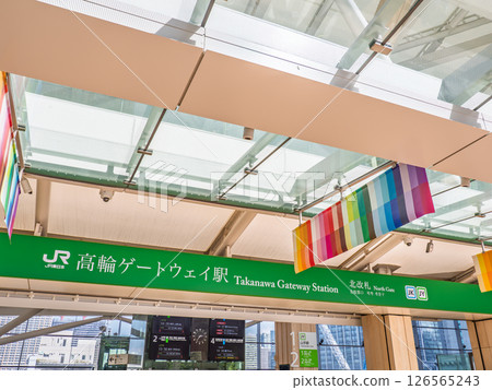 JR高輪Gateway站北檢票口資訊標識 JR高輪Gateway站北檢票口資訊標識 126565243