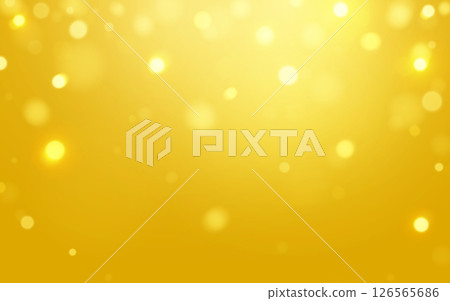 Golden Glow Bokeh Light Abstract Background Warm radiant yellow sparkles with soft blur texture 126565686