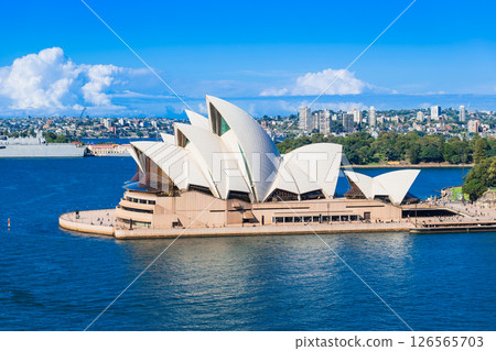 Sydney Opera House seen from the Harbour Bridge Sydney Opera House seen from the Harbour Bridge 126565703