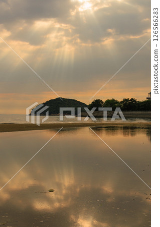 Chichibugahama Beach at dusk Chichibugahama Beach at dusk 126566283