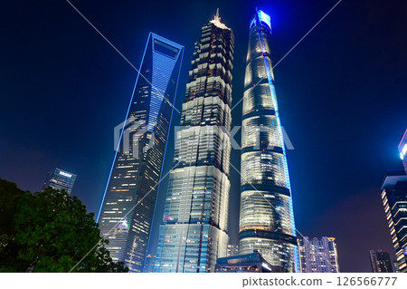 上海夜景－陸家嘴摩天大樓 126566777