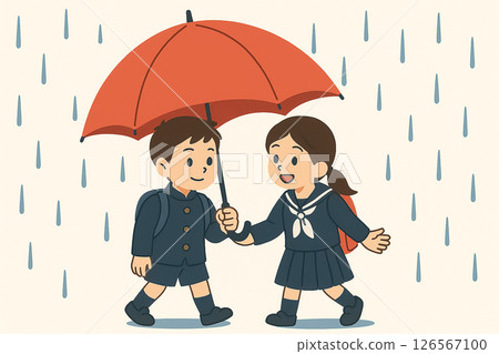 雨季的學校路線 126567100