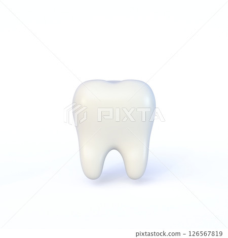 Cute cartoon style tooth 3D Cute cartoon style tooth 3D 126567819