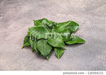 Thai cuisine - Kaffir lime leaves 126568131