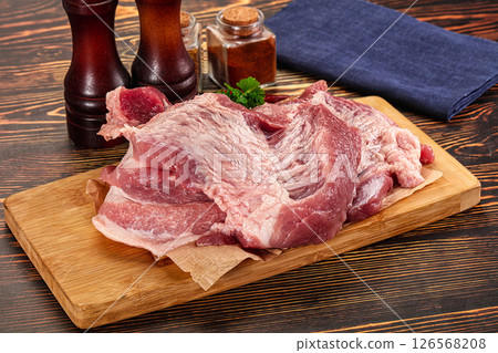 Raw fresh pork meat piece 126568208