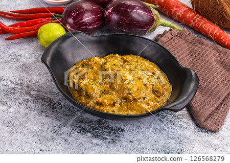 Indian chicken masala corma curry 126568279