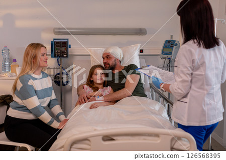 Support from family members during a hospital visit plays a crucial role in recovery and healing Support from family members during a hospital visit plays a crucial role in recovery and healing 126568395