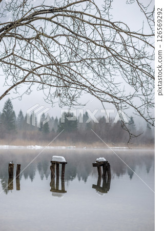 Tranquil winter nature 126569292