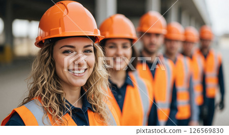 Woman Construction Site Team Safety 126569830