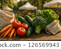 Colorful Organic Vegetables 126569943