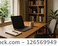 Clean desk workspace 126569949