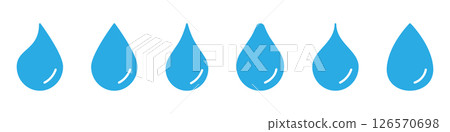 Water Droplets Solid Icon Set. Hydration, Purity, And Freshness Silhouette Symbol Collection. Environmental And Water Conservation Theme. Isolated Vector Illustration Water Droplets Solid Icon Set. Hydration, Purity, And Freshness Silhouette Symbol Collection. Environmental And Water Conservation Theme. Isolated Vector Illustration 126570698
