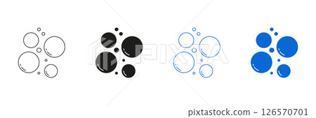 Bubble Design And Clean Theme Line And Solid Icon Set. Soap, Sparkling, And Freshness Symbol Collection. Isolated Vector Illustration Bubble Design And Clean Theme Line And Solid Icon Set. Soap, Sparkling, And Freshness Symbol Collection. Isolated Vector Illustration 126570701