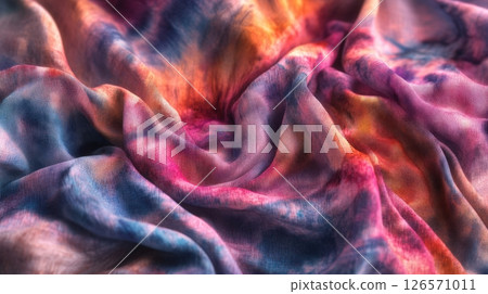 Colorful Intricate Tie-Dye Patterns Background 126571011