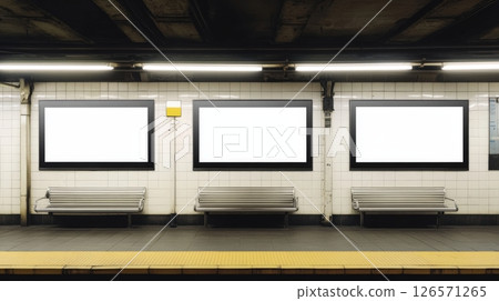 Metro Subway Ad Screen Mock Up 126571265