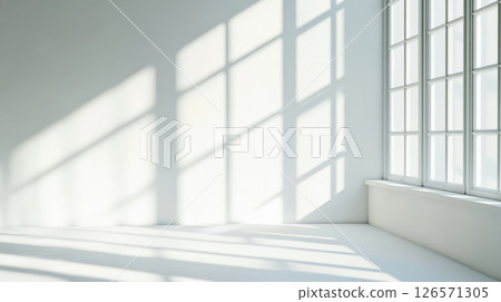 White Background With Shadow From Window White Background With Shadow From Window 126571305