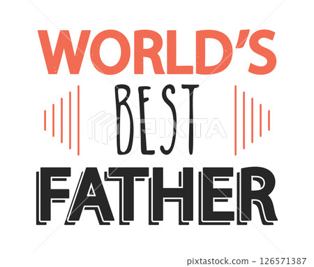 World best father badge template 126571387
