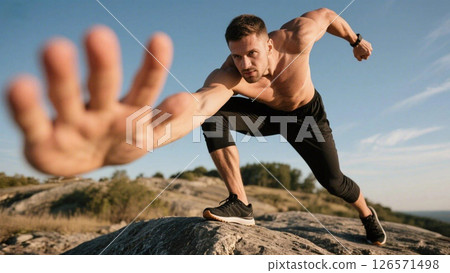 一個尋求抓住機會和成功的人 一個尋求抓住機會和成功的人 126571498