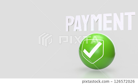 The Green sphere and icon on white background 3d Rendering. The Green sphere and icon on white background 3d Rendering. 126572026