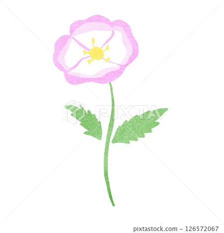 蛭月見莊的郵票風格插圖 126572067