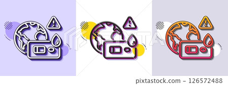 Covid test line icon. Halftone dotted pattern. Gradient icon with grain shadow. Coronavirus testing sign. Blood test symbol. Line covid test icon. Various designs. Vector Covid test line icon. Halftone dotted pattern. Gradient icon with grain shadow. Coronavirus testing sign. Blood test symbol. Line covid test icon. Various designs. Vector 126572488