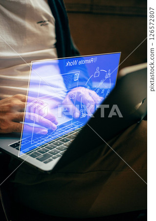 Remote work image material Remote work image material 126572807