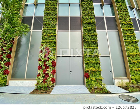 Takanawa Gateway City wall greening 126572825